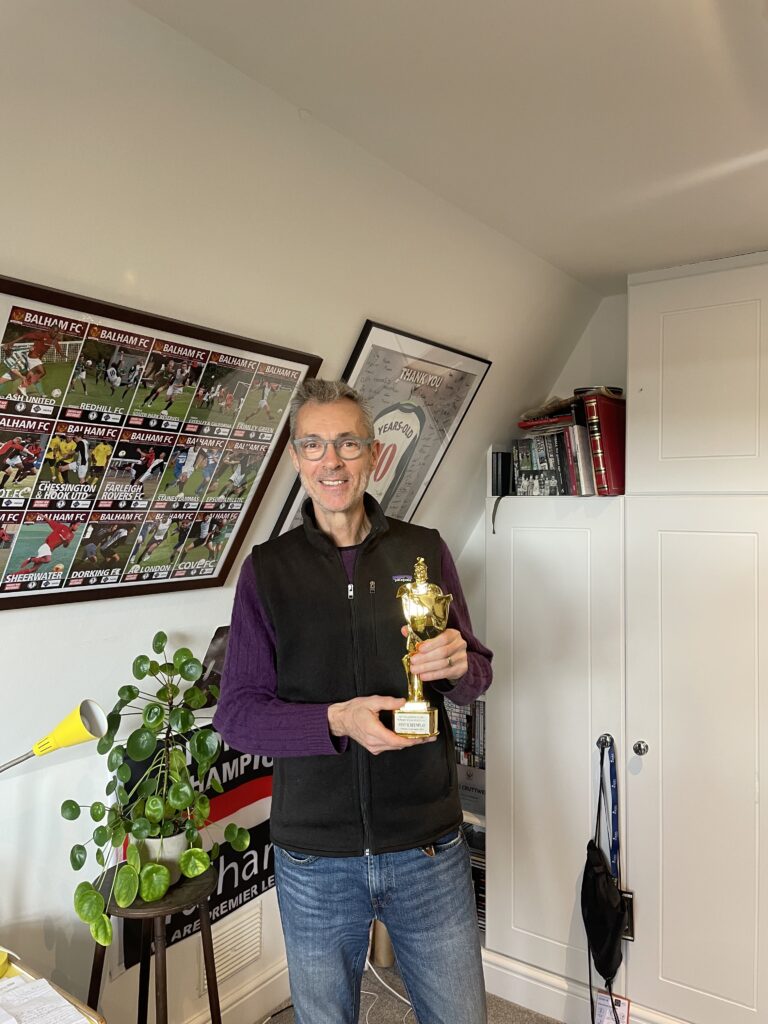 In the Middle director Greg Cruttwell with his Paladino D'Oro award