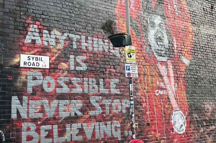 Jordan Henderson mural near Anfield
