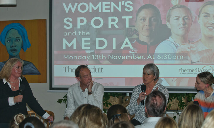 Panellists at Women's Sport and the Media event
