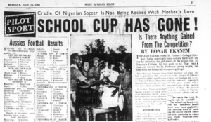 A Newspaper clipping from 1962