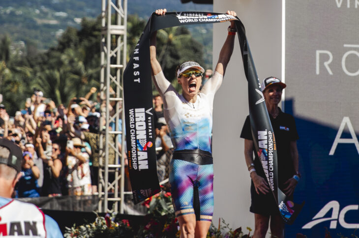Charles-Barclay takes the tape as Ironman World Champion