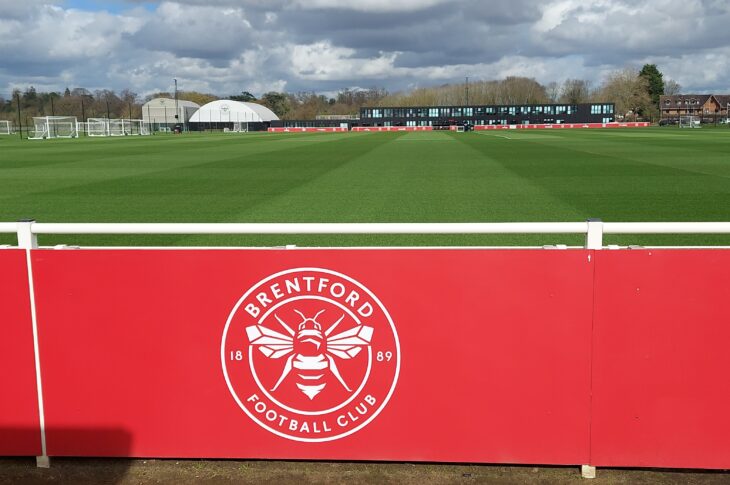 The Brentford FC training ground in London.