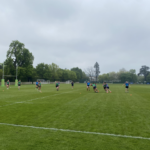 England Women's U20 rugby team in training